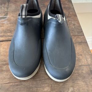 CAT blue rubber slip on boots 10 M
